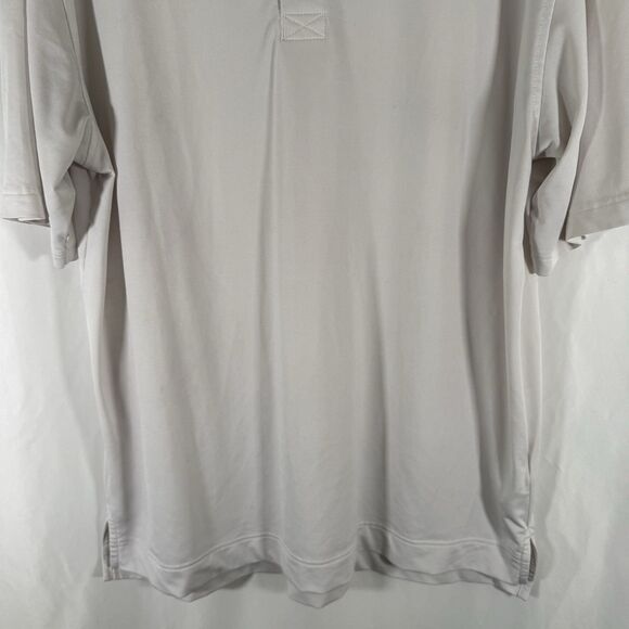 FootJoy Polo Men's Large White Blue Striped Short Sleeve Collared Stains - Picture 5 of 13